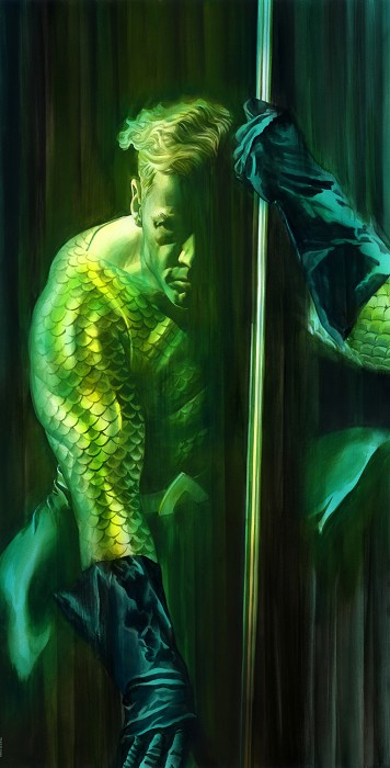 Alex Ross SHADOWS WONDER AQUAMAN PRINTERS PROOF 