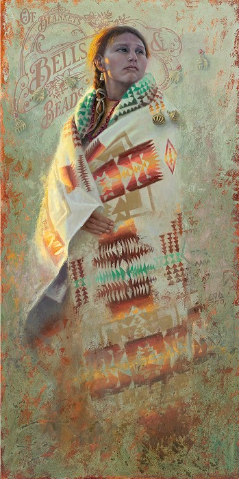 Brent Flory Of Blankets Bells & Beads Giclee On Canvas