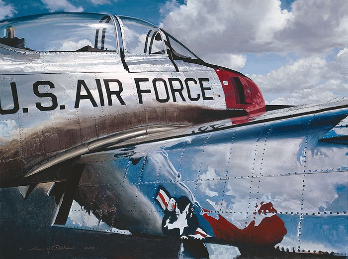William Phillips Air Force Reflections Giclee On Canvas