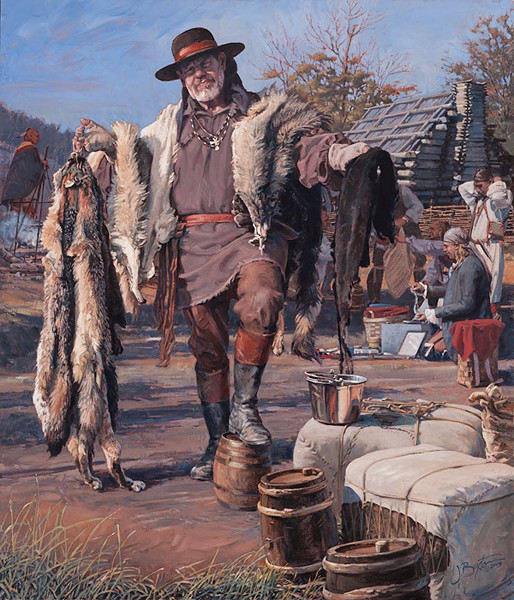 John Buxton The Fur Trader Canvas