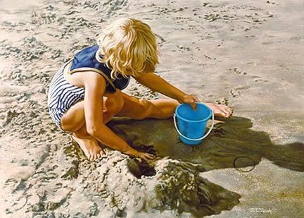 Tom Sierak Beach Blond Canvas Giclee 