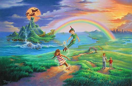 Jim Warren If Only You Believe - From Peter Pan Giclee On Canvas