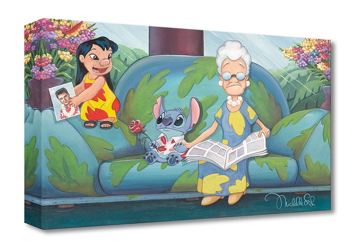 Michelle St Laurent Acts of Kindness From Lilo and Stitch Gallery Wrapped Giclee On Canvas