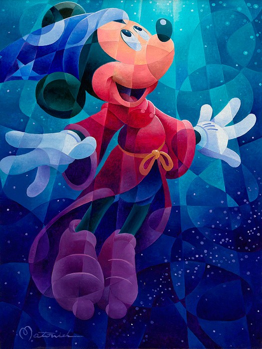 Tom Matousek The Apprentice Dreams From Fantasia  Giclee On Canvas
