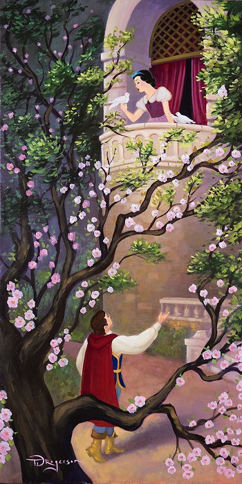 Tim Rogerson Where Art Thou Snow White? Hand-Embellished Giclee on Canvas