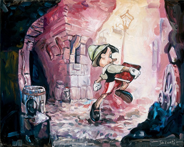 Jim Salvati I'm A Boy - From Disney Pinocchio Giclee On Canvas