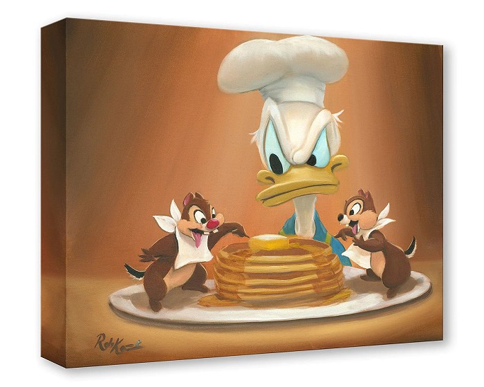 Rob Kaz  Breakfast Bandits Gallery Wrapped Giclee On Canvas