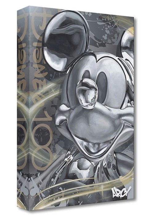 Arcy Celebrating 100 Years From Disney Mickey Mouse Gallery Wrapped Giclee On Canvas