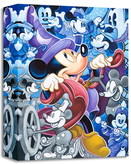 Tim Rogerson Celebrate the Mouse From Disney Fantasia Gallery Wrapped Giclee On Canvas