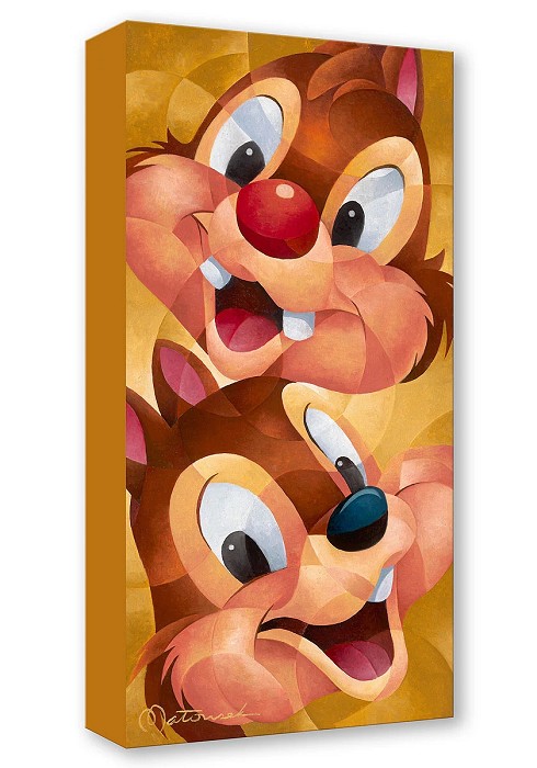 Tom Matousek Chip and Dale Gallery Wrapped Giclee On Canvas