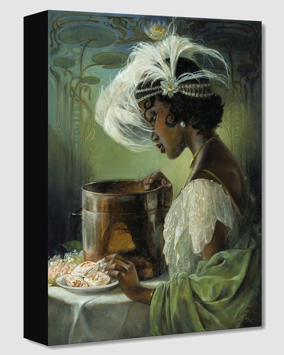 Heather Edwards Dig a Little Deeper Tiana From The Princess And The Frog Gallery Wrapped Giclee On Canvas