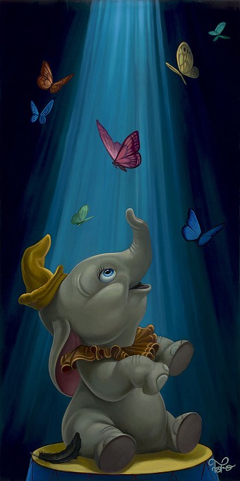 Jared Franco Dream to Fly From Dumbo Giclee On Canvas