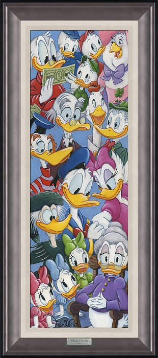 Michelle St Laurent Duck Family  Giclee On Canvas