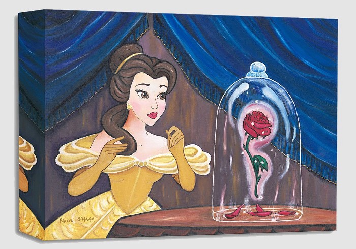 Paige O Hara Enchanted Rose - From Disney Beauty and The Beast Gallery Wrapped Giclee On Canvas