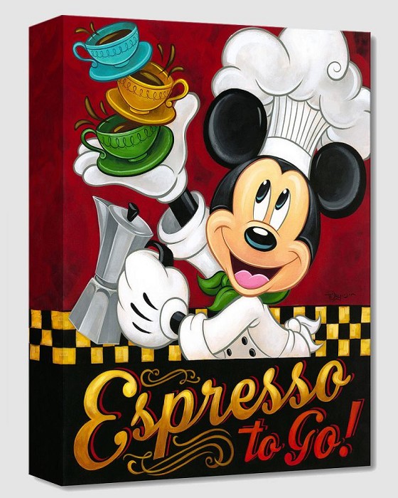 Tim Rogerson Espresso to Go! Gallery Wrapped Giclee On Canvas