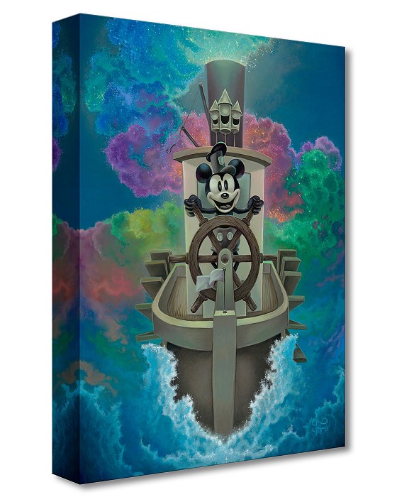 Jared Franco Willie's Exploration of Color From Steamboat Willie Gallery Wrapped Giclee On Canvas