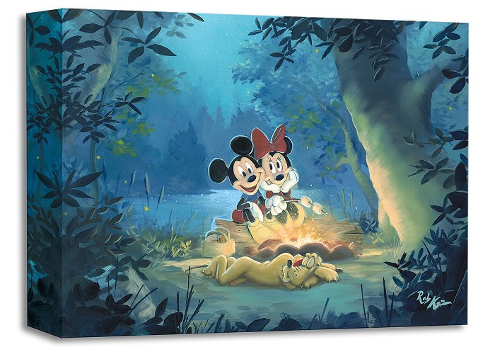 Rob Kaz  Family Campout Gallery Wrapped Giclee On Canvas