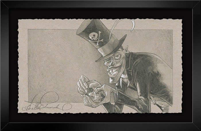Heather Edwards Friends on the Other Side Framed From The Princess and the Frog Graphite Hand Deckled Giclee on Paper