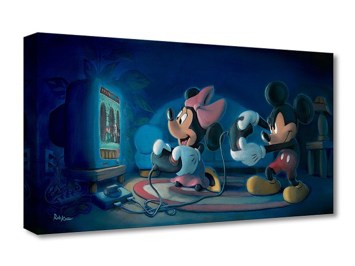 Rob Kaz  Game Night Gallery Wrapped Giclee On Canvas