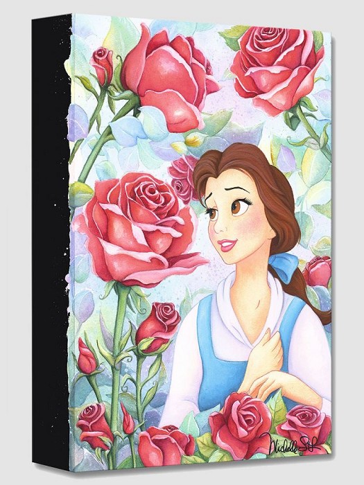 Michelle St Laurent Garden Of Roses From Beauty And The Beast Gallery Wrapped Giclee On Canvas Disney Fine Art