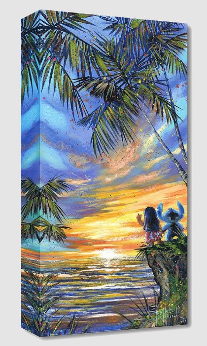 Stephen Fishwick Goodbye to the Sun From Lilo And Stitch Gallery Wrapped Giclee On Canvas