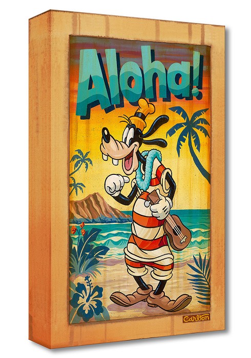 Trevor Carlton A Goofy Aloha From Hawaiian Holiday Gallery Wrapped Giclee On Canvas