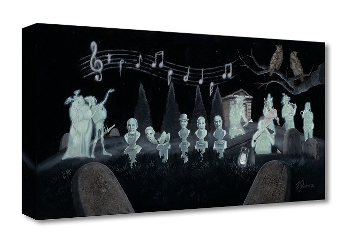 Michael Prozenza Graveyard Symphony From The Haunted Mansion Gallery Wrapped Giclee On Canvas