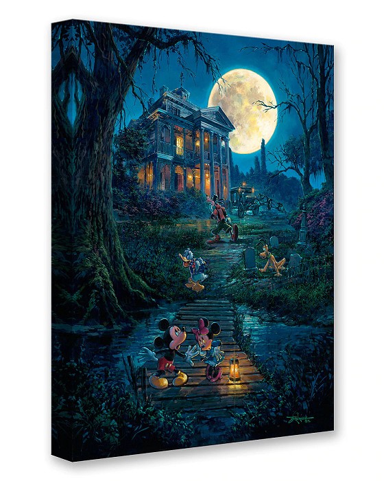 Rodel Gonzalez A Haunting Moon Rises Giclee On Canvas