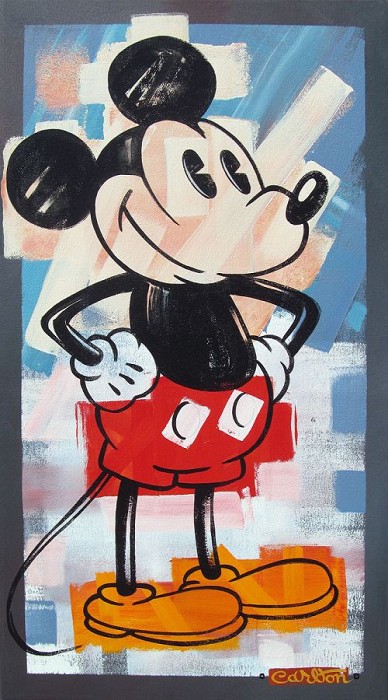 Trevor Carlton Hip to be Squared 1 Hand-Embellished Giclee on Canvas