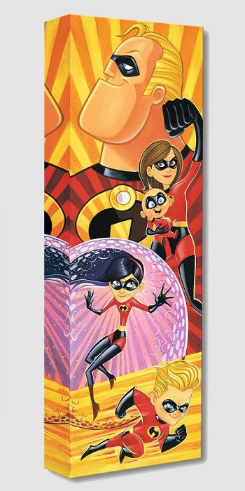 Tim Rogerson Incredibles to the Rescue From The Incredibles Gallery Wrapped Giclee On Canvas