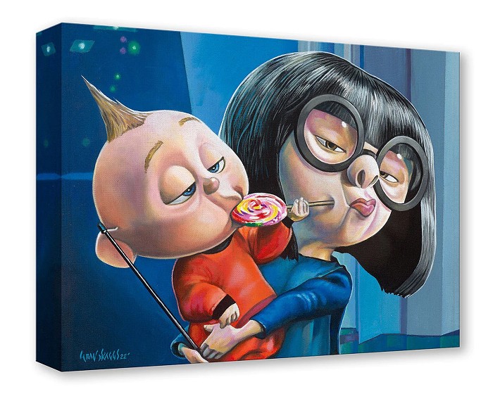 Craig Skagg Jack Jack and Edna Gallery Wrapped Giclee On Canvas