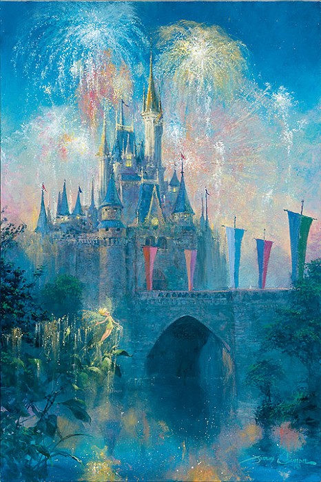 James Coleman Walt Disney World Castle Giclee On Canvas Disney Fine Art