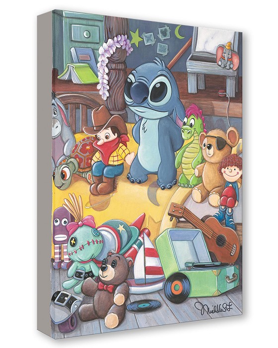 Michelle St Laurent Lilo's Toys Gallery Wrapped Giclee On Canvas