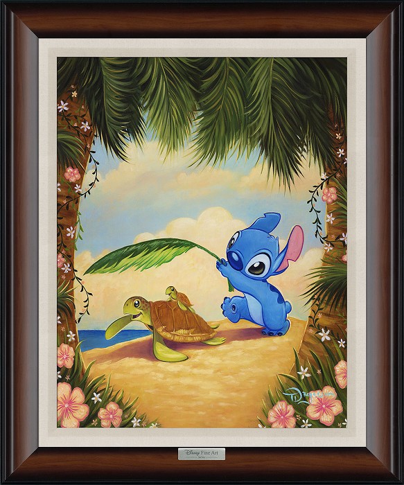 Tim Rogerson Mahalo Stitch From Lilo and Stitch Giclee On Canvas