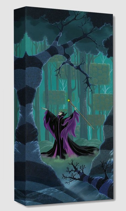 Michael Prozenza Maleficent Summons the Power From Sleeping Beauty Gallery Wrapped Giclee On Canvas