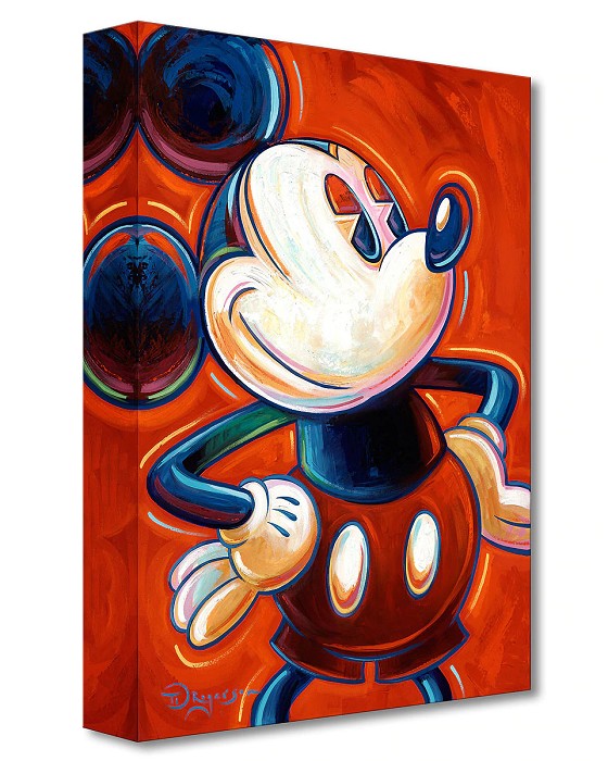 Tim Rogerson Modern Mickey Red From Mickey Mouse Gallery Wrapped Giclee On Canvas