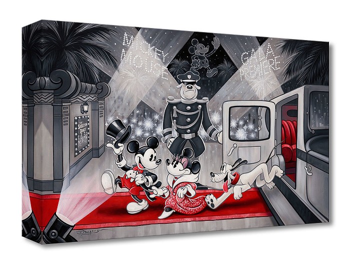 Tim Rogerson Mickey's Gala Premiere From Mickey's Gala Premiere Gallery Wrapped Giclee On Canvas