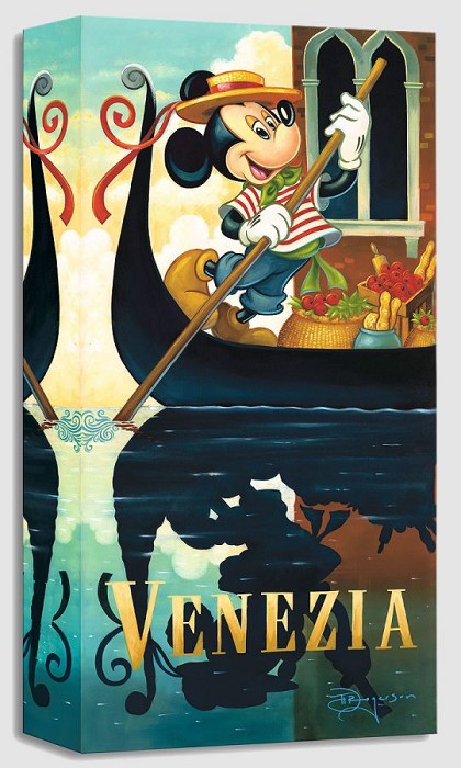 Tim Rogerson Mickey's Venezia Gallery Wrapped Giclee On Canvas