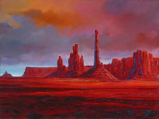 Harrison Ellenshaw Monument Valley Giclee On Canvas