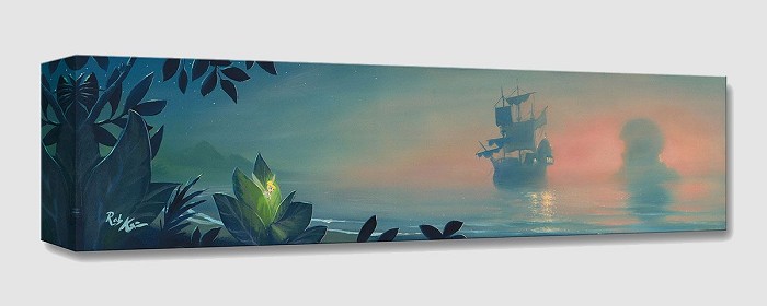 Rob Kaz  Neverland Lagoon From Peter Pan Gallery Wrapped Giclee On Canvas