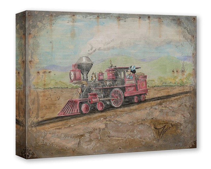 Trevor Mezak Exploring The Old West Mickey's Train Gallery Wrapped Giclee On Canvas