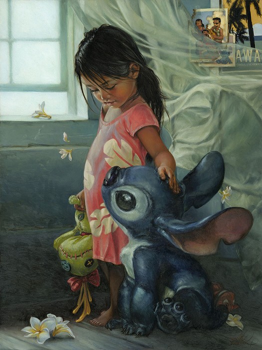 Heather Edwards Ohana Means Family Premiere Edition Giclee On Canvas