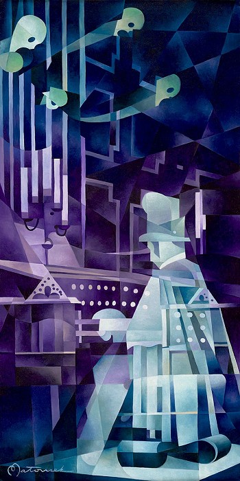 Tom Matousek The Organist Giclee On Canvas