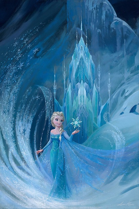 Lisa Keene Well Now They Know From The Movie Frozen Hand-Embellished Giclee on Canvas