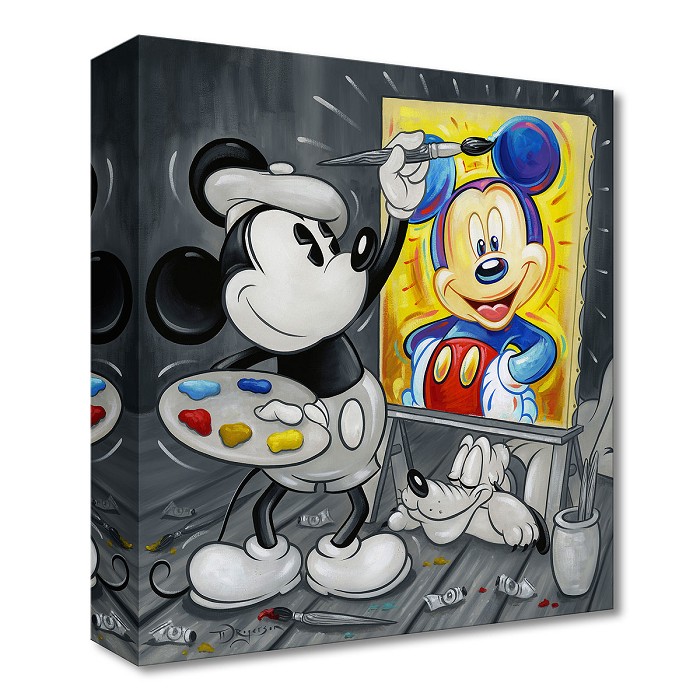 Tim Rogerson Mickey Paints Mickey From Mickey Sculpting Mickey Gallery Wrapped Giclee On Canvas