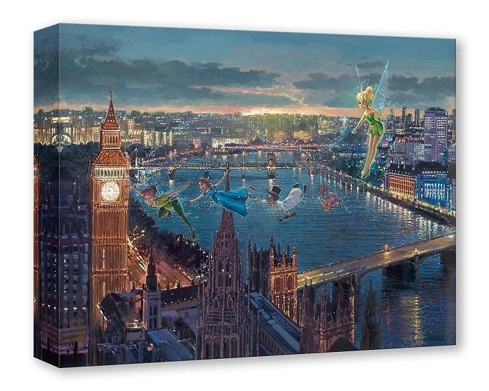 Rodel Gonzalez Peter Pan In London Gallery Wrapped Giclee On Canvas