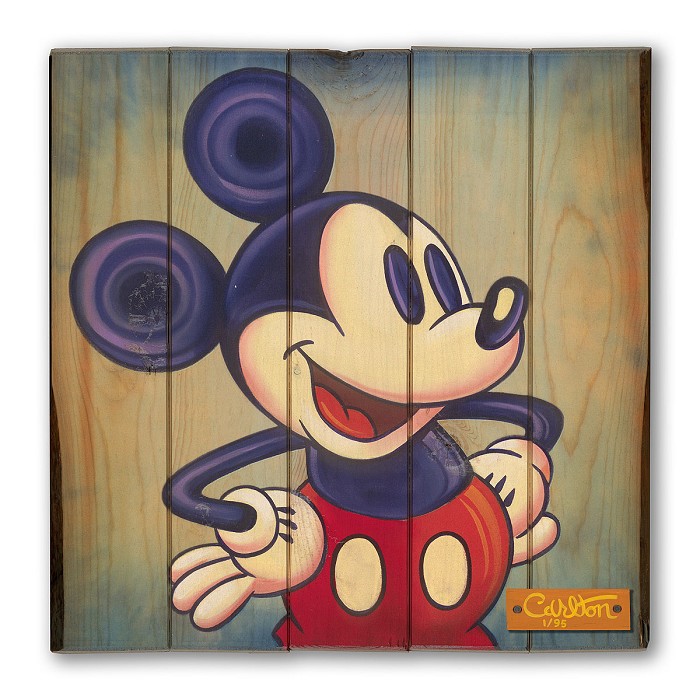 Trevor Carlton Proud to be a Mouse Giclee On Reclaimed Wood 