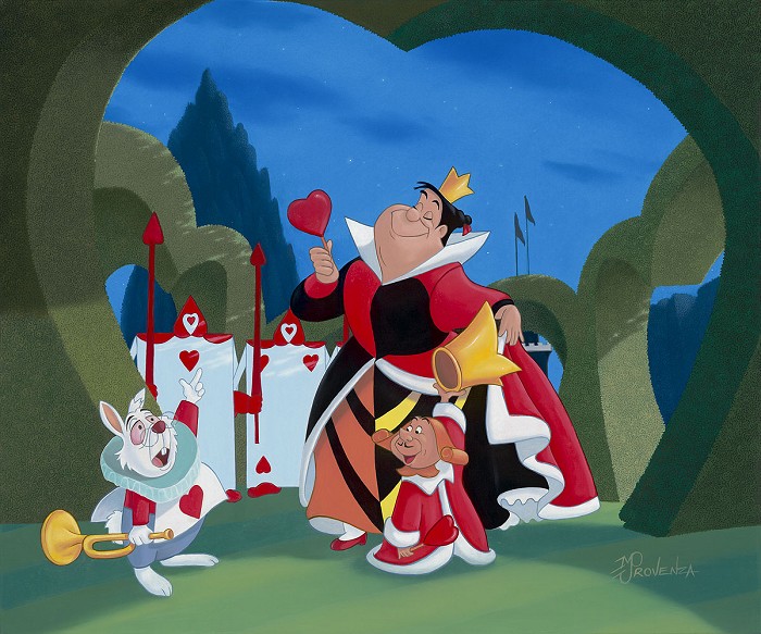 Michael Prozenza The Queen of Hearts  Giclee On Canvas