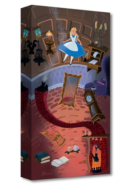 Michael Prozenza The Rabbit Hole From Alice In Wonderland Gallery Wrapped Giclee On Canvas