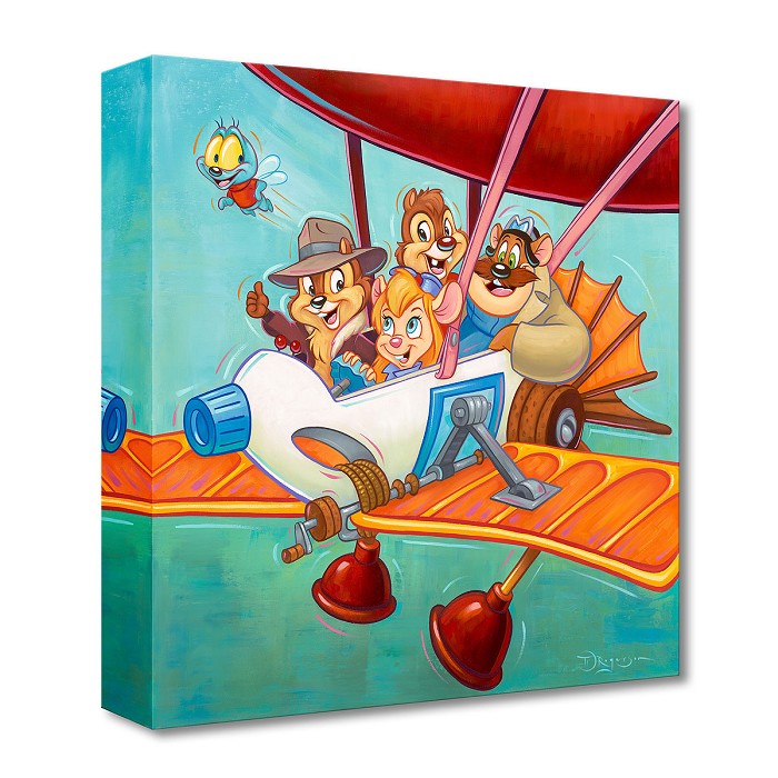 Tim Rogerson The Ranger Plane From Alvin and the Chipmunks Gallery Wrapped Giclee On Canvas